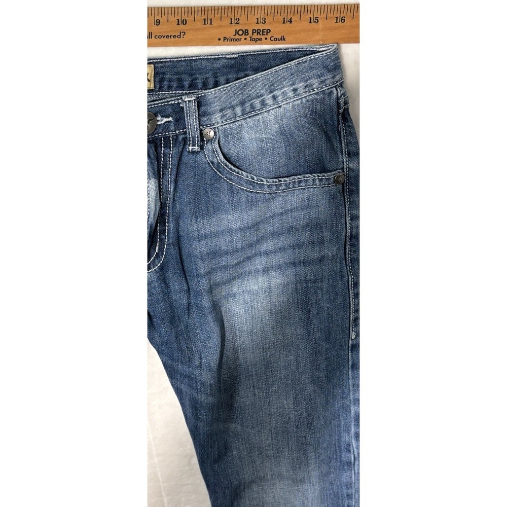 Wrangler 20X Style 42 Vintage Boot Jeans Tag 34x34 Men's Western Blue Denim 0648 - Picture 6 of 7